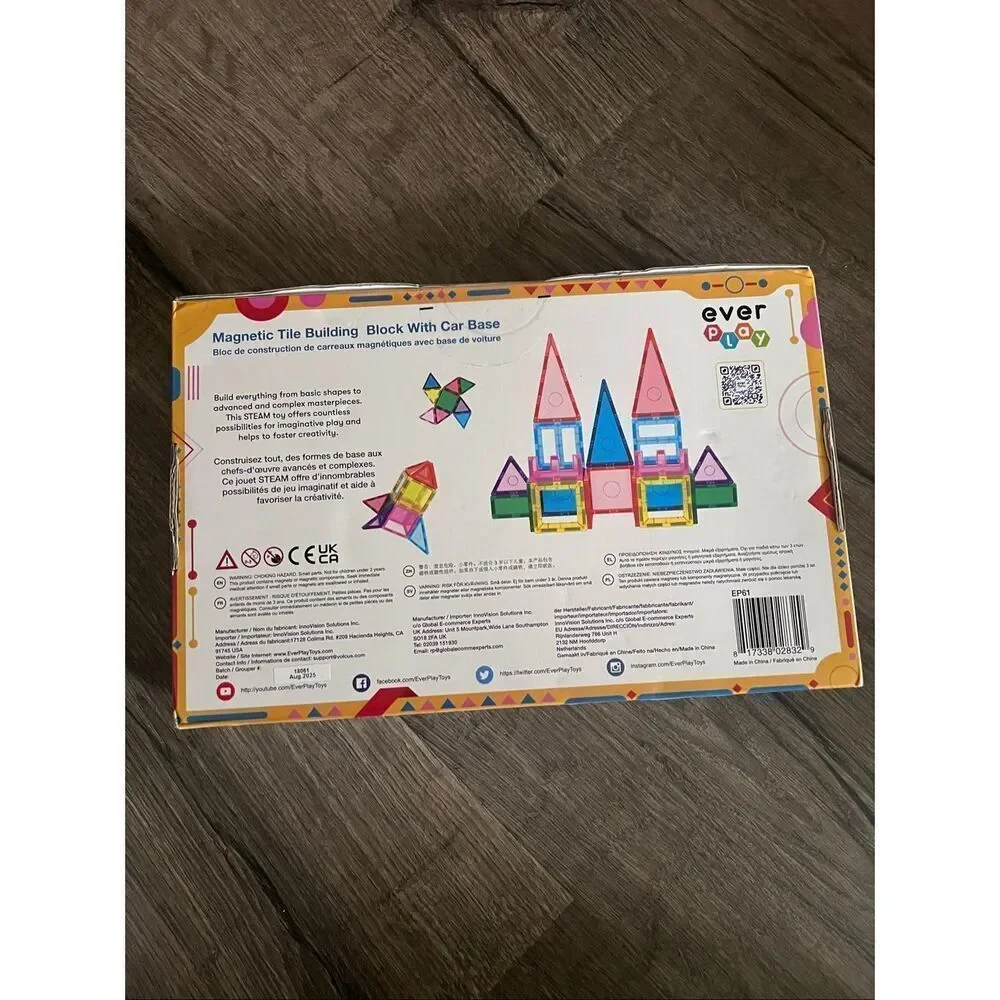EverPlay 61-Piece Magnetic Building Blocks Se